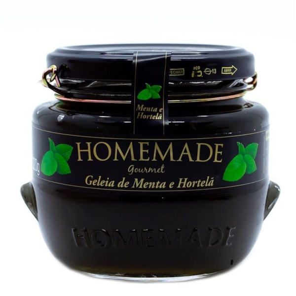 Geleia de Menta com Hortelã Gourmet 320g - Homemade