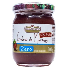 Geleia De Morango Zero Açúcar 200g Reserva De Minas