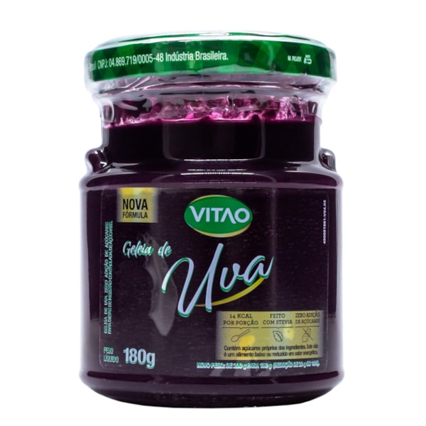 Geléia de Uva S/ Açucar 180g - VITAO