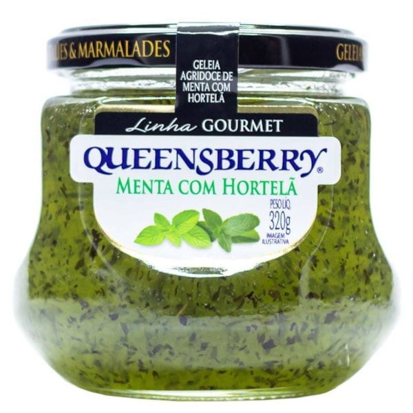 Geléia Gourmet Menta e Hortelã 320g - Queensberry