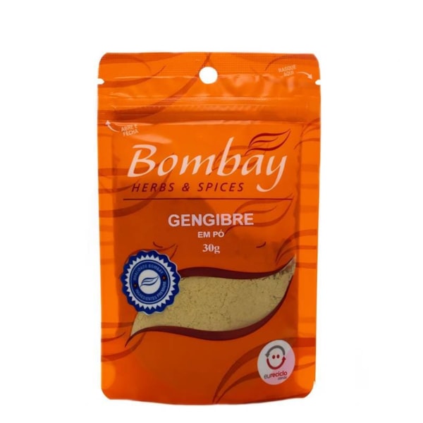 Gengibre em Pó 30g Pouch Bombay