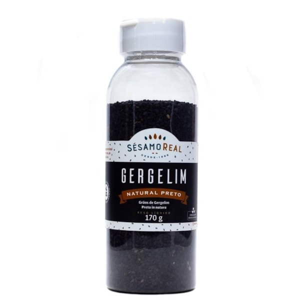 Gergelim Natural Preto em Grãos 170g Sésamo Real