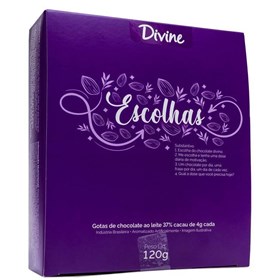 Gotas De Chocolate Ao Leite 37% Cacau Display 30X4g Divine
