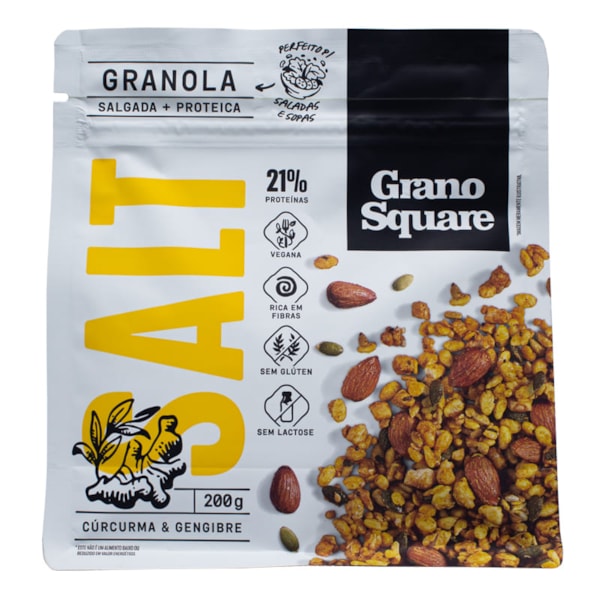 Granola Clusters Salgada Cúrcuma e Gengibre 200g – Granosquare