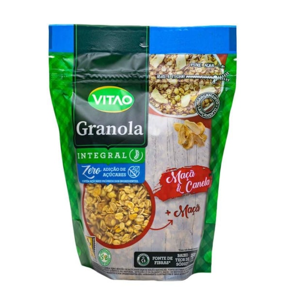 Granola De Maçã E Canela Zero Açúcar 250g Vitao