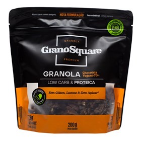 Granola Low Carb Chocolate Vegano 70% 200g GranoSquare