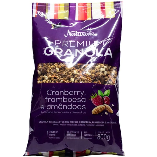 Granola Premium Cranberry, Framboesa E Amêndoas 800g Naturale