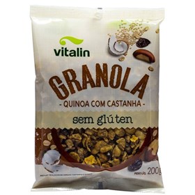 Granola Quinoa c/ Castanha Integral SEM GLUTEN 200g - Vitalin