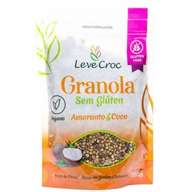 Granola sem Glúten com Amaranto e Coco 200g - Leve Crock