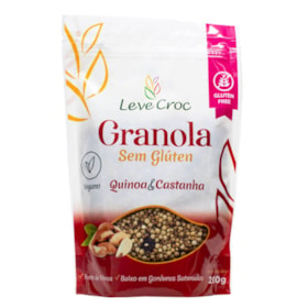 Granola sem Glúten com Quinoa e Castanha 200g - Leve Croc