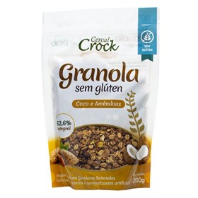Granola sem Gluten sabor Coco e Amendoas 200g - Leve Croc