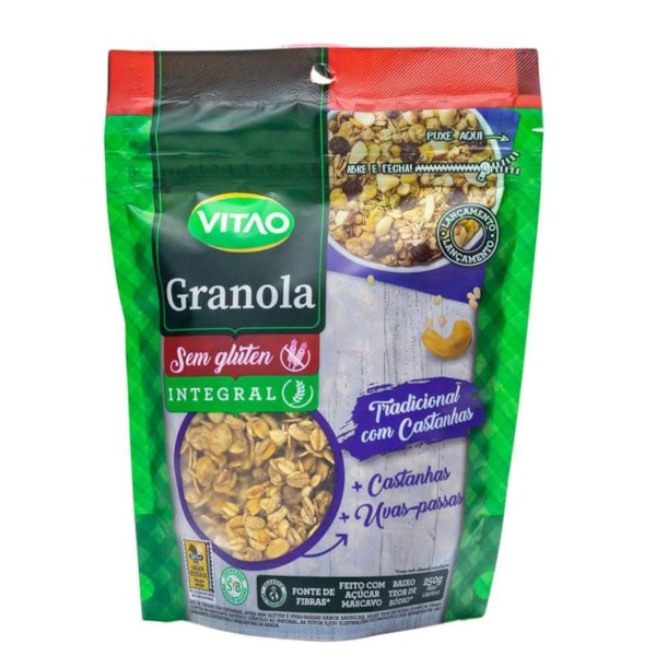 Granola Tradicional Sem Glúten 250g Vitao