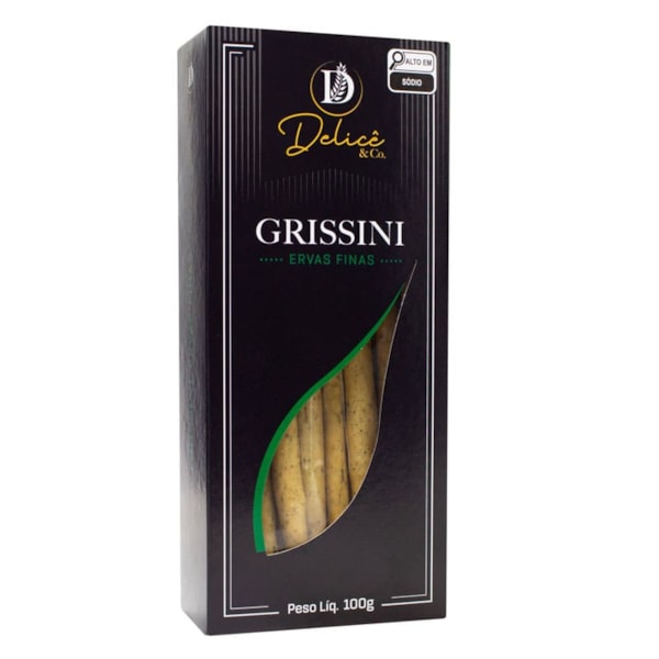 Grissini Sabor Ervas Finas 100g Delicê