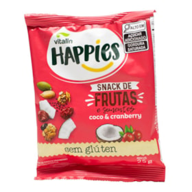 Happies Bites Frutas Coco E Cranberry 25g Vitalin