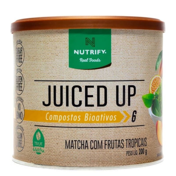 Juiced Up sabor Matchá com Frutas Tropicais 200g Nutrify