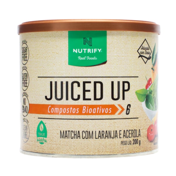 Juiced Up Sabor Matchá Com Laranja E Acerola 200g Nutrify