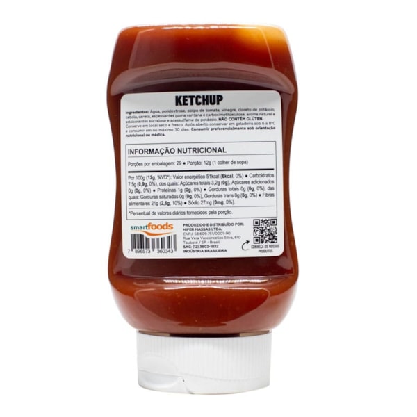 Ketchup Zero Sódio e Açúcar 350g Mrs Taste