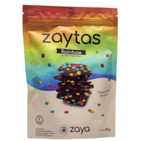 Lascas de Brownie Crocantes Zaytas Rainbow sem Glúten 80g Zaya