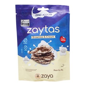 Lascas De Brownies & Cream Zero Açúcar S/ Glúten 40g Zaya