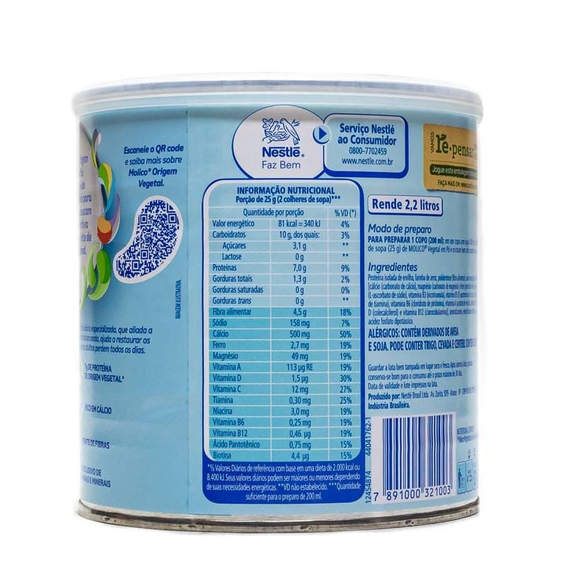 Leite Vegetal Em Pó Qual O Melhor Leite Em Pó Molico Origem Vegetal 280g Nestlé