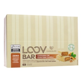 Loov Bar Castanha De Caju C/ Canela Display 12X30g Chocolife