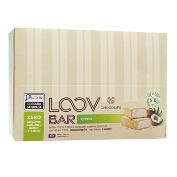 Loov Bar Coco Display 12X30g Chocolife