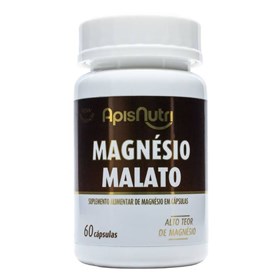 Magnésio Malato 600mg 60 cáps - Apisnutri