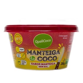 Manteiga de Coco sabor Manteiga s/ Sal 200g - QualiCoco