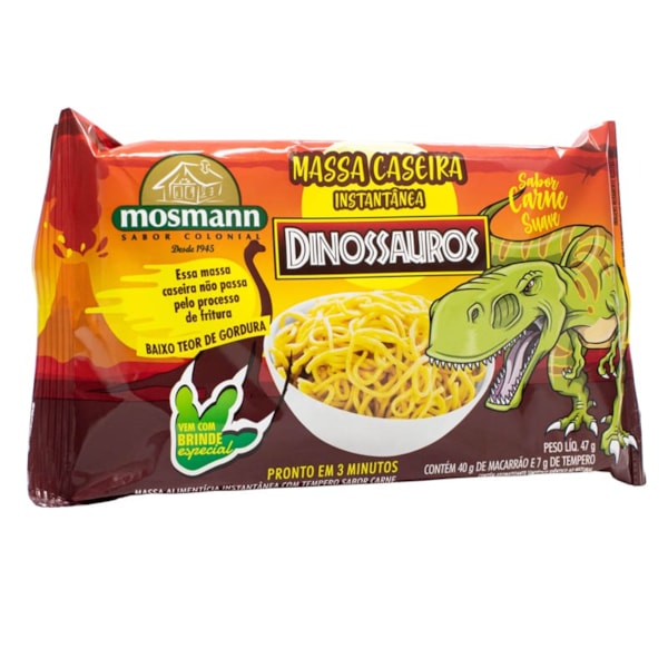 Massa Caseira Instantânea Dinossauro 40g Mosmann