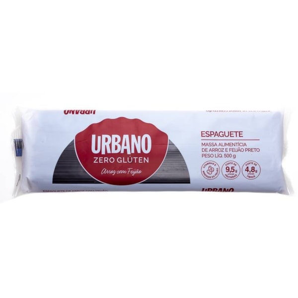 Massa de Arroz e Feijão Preto s/ Glúten Espaguete 500g – Urbano