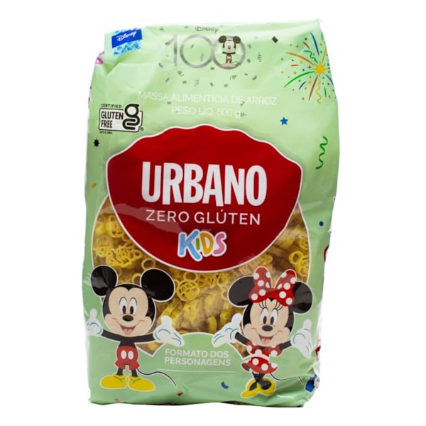 Massa de Arroz s/ Glúten Formato Personagens Kids 500g Urbano