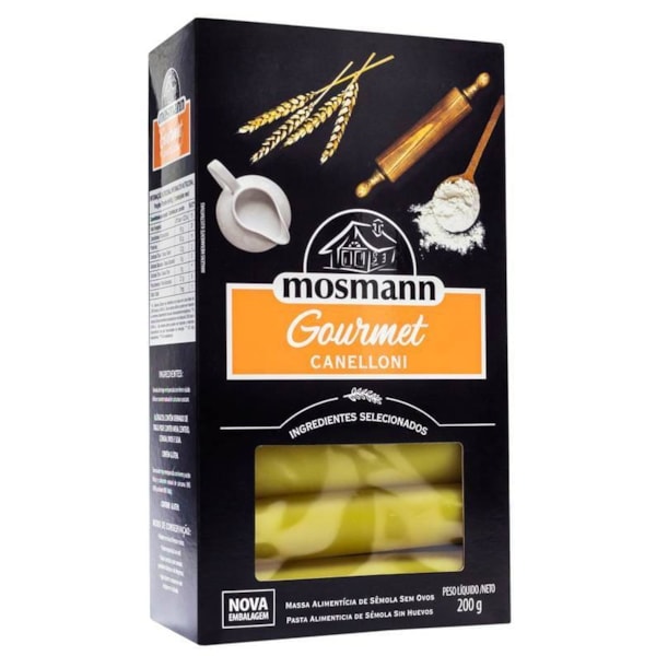 Massa Sêmola Canelloni Gourmet 200g Mosmann