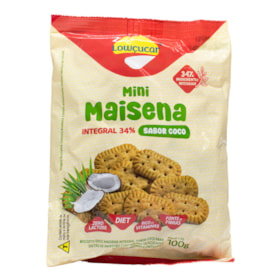 Mini Maisena Sabor Coco S/ Açucar S/ Lactose 100g Lowçucar