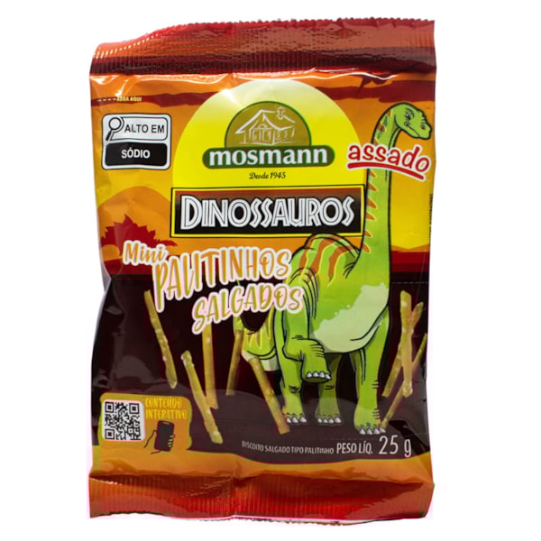 Mini Palitinhos Dinossauro 25g Mosmann