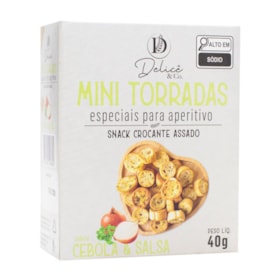 Mini Torrada Sabor Cebola E Salsa 40g Delicê