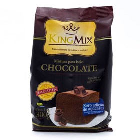 Mistura em pó para bolo chocolate zero açucar 300g - king Mix