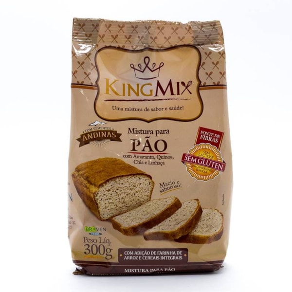 Mistura em pó para pão com Sementes Andinas 300g - King Mix