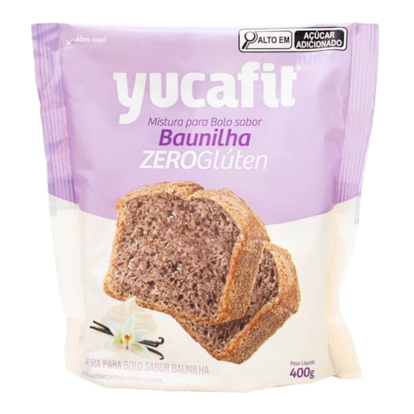 Mistura Para Bolo Sabor Baunilha S/ Glúten 400g Yucafit