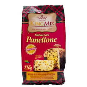 Mistura Para Panetone Em Pó S/ Glúten 220g King Mix