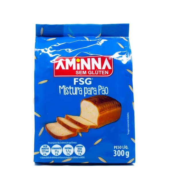 Mistura para Pão FSG s/ Glúten 300g – Aminna