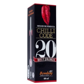 Molho De Pimenta Bhut Jolokia Chili Code 20 60ml Bombay