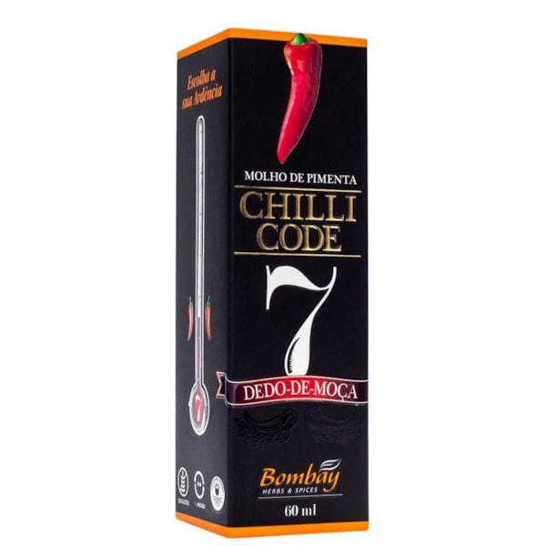 Molho De Pimenta Dedo De Moça Chili Code 7 60ml Bombay