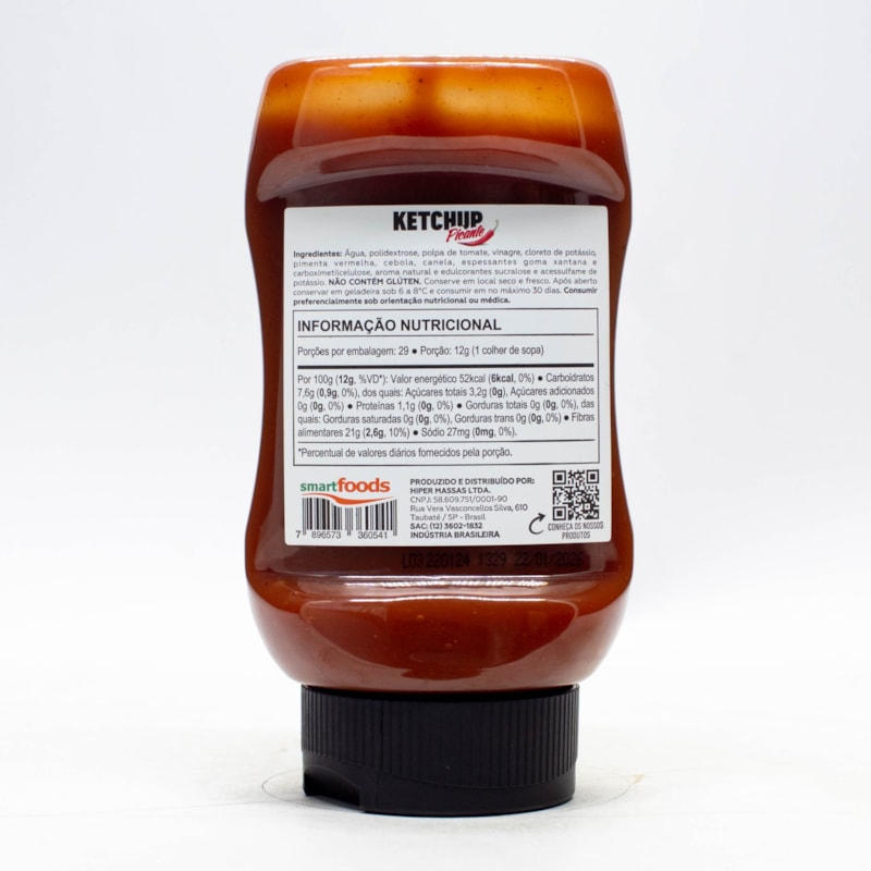 Molho Ketchup Zero Picante 350g Mrs Taste