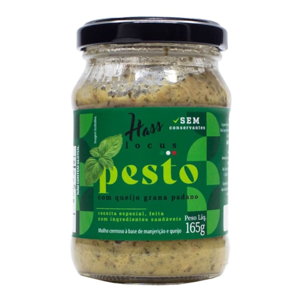 Molho Pesto Com Queijo Grana Padano 165g Hass