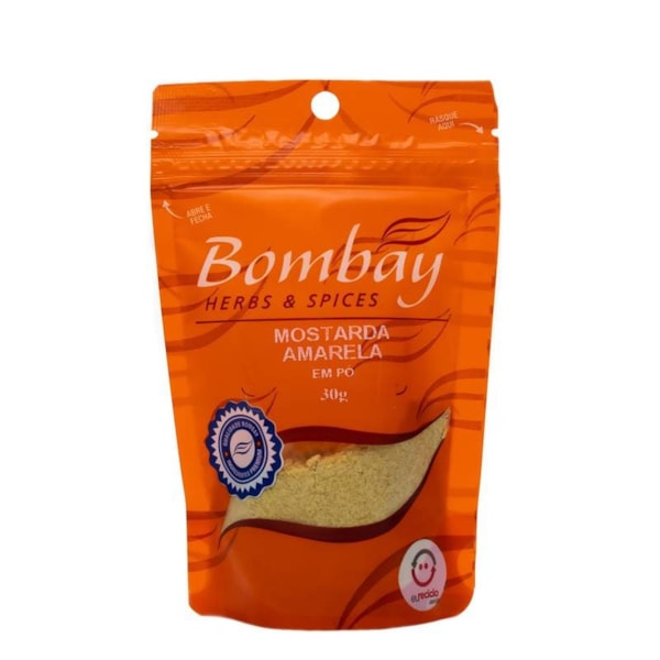 Mostarda Amarela em Pó 30g Pouch Bombay