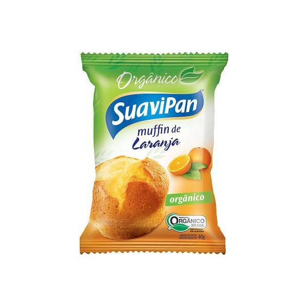 Muffin De Laranja Orgânico Display 12x40g Suavipan