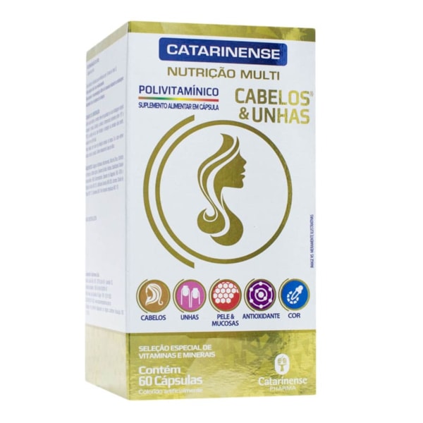 Multi Cabelos E Unhas 60 Cps Catarinense Pharma