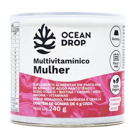 Multi Vitamínico Mulher 60 gomas 240g Ocean Drop