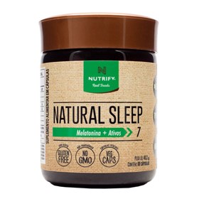 Natural Sleep Melatonina + Ativos 60 Cápsulas Nutrify