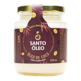 Óleo De Coco Extra Virgem De Película 200ml Santo Óleo